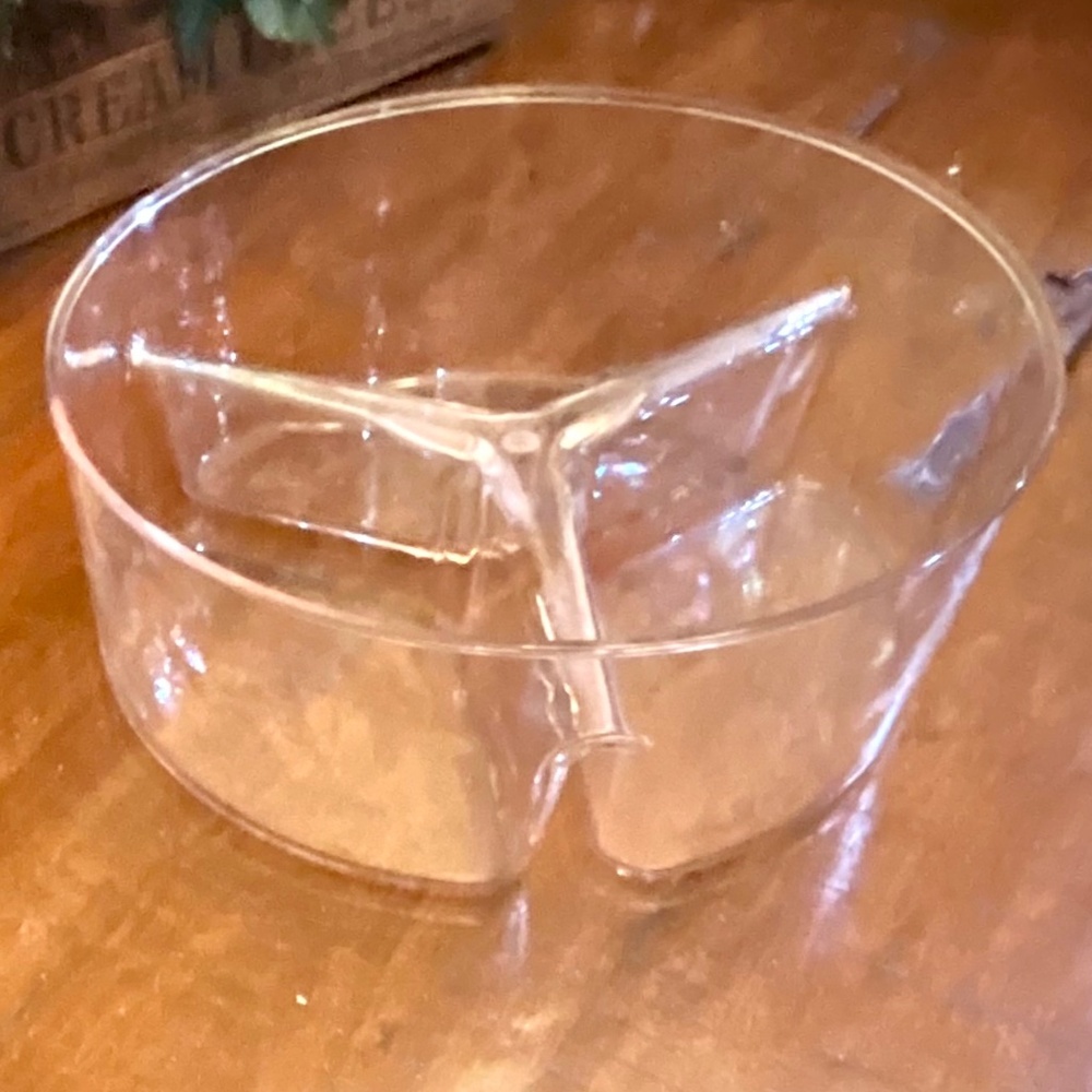 Unbreakable Polycarbonate 3 Section Serving Bowl